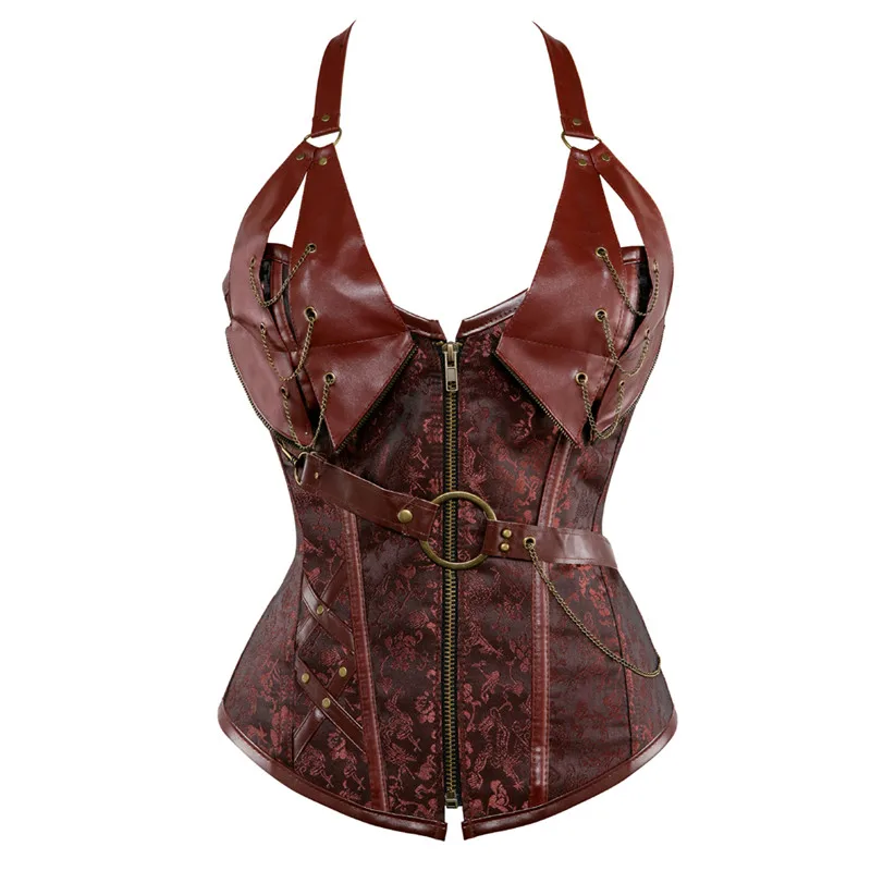 Boning Corset Steel - Sapubonva Steampunk ملابس النساء حجم كبير