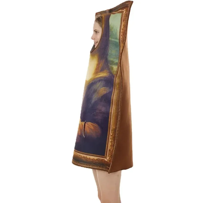 Cosplay Prop Painting - لوحات CyFamous زي الموناليزا مضحك الغذاء