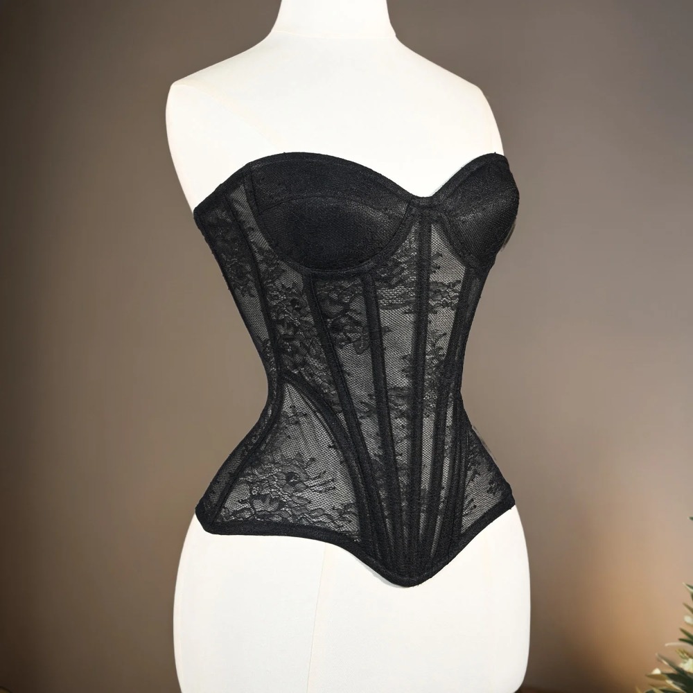 المرأة شبكة مشد Busiter overال - مراجعة Boning Corset Steel وسعره