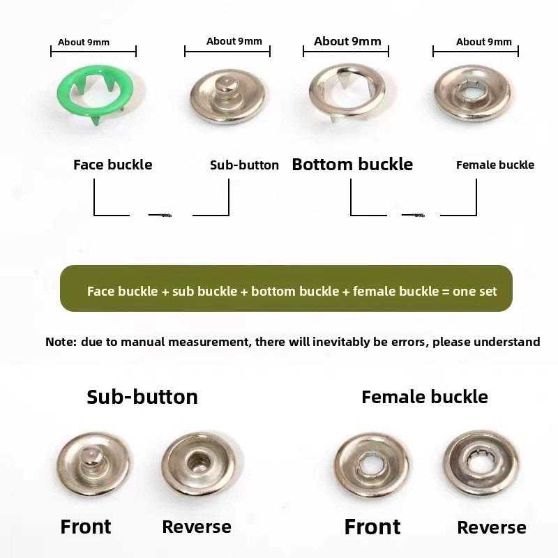 100 مجموعة من كماشات التثبيت ا - مراجعة Snap Fastener Set وسعره