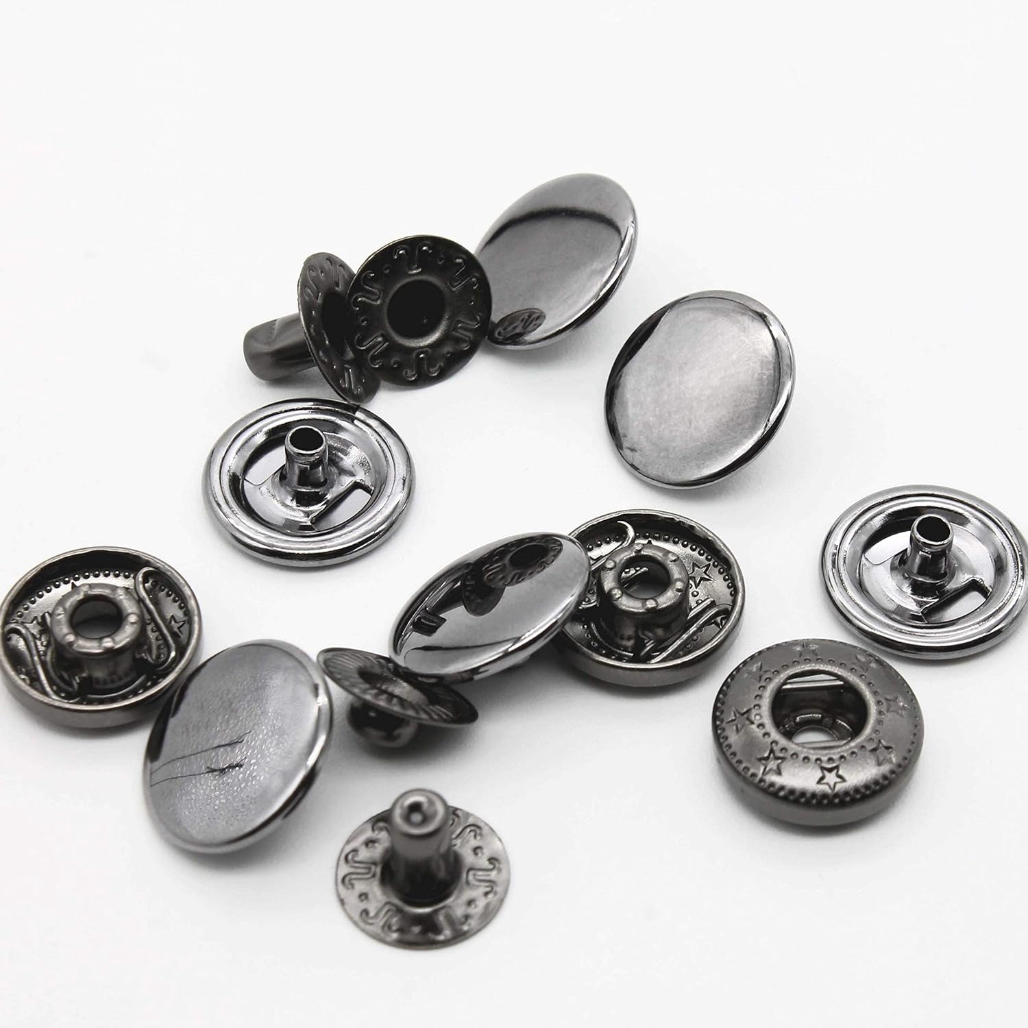 12 مجموعة من مشابك الجلد النحا - مراجعة Snap Fastener Set وسعره