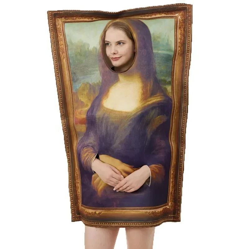 لوحات CyFamous زي الموناليزا م - مراجعة Cosplay Prop Painting وسعره